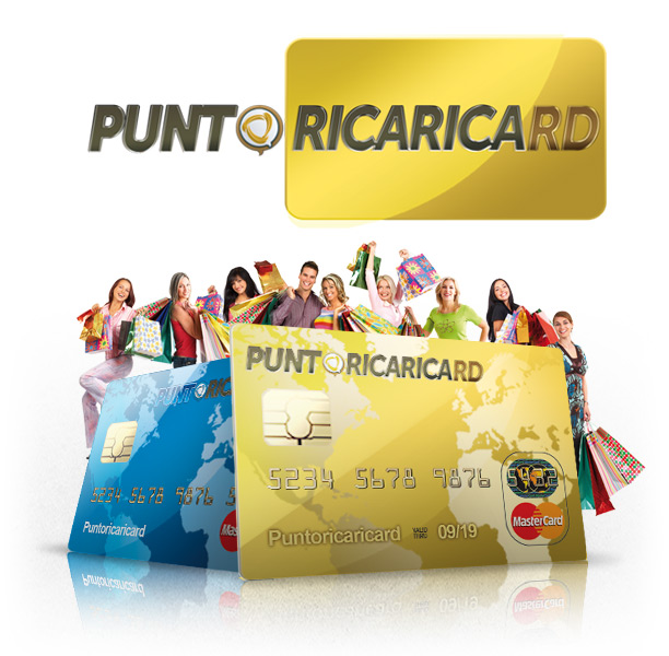 carta prepagata con numeri in rilievo | Puntoricaricard MasterCard